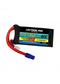 Common Sense RC 3S1350-80E - 11.1V 1350mAh 80C Lipo Battery with EC3 Connector