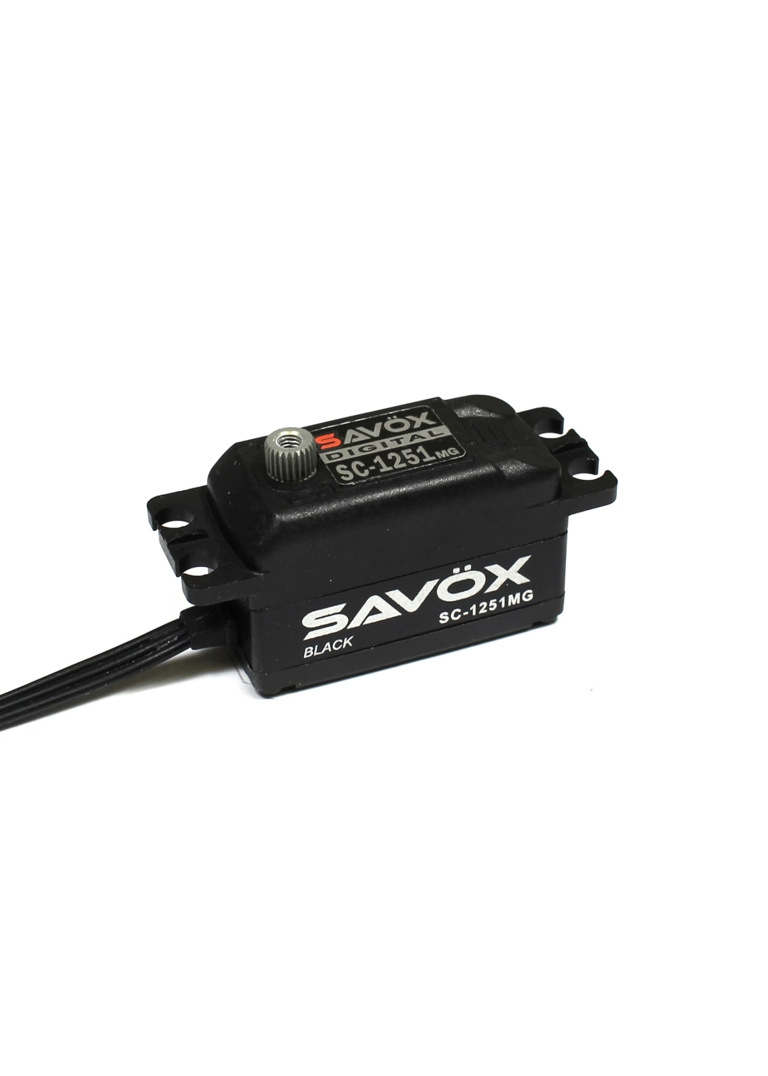 Savox SAVSC1251MG-BE - Black Edition Low Profile Digital Servo 0.09sec / 125oz @ 6V
